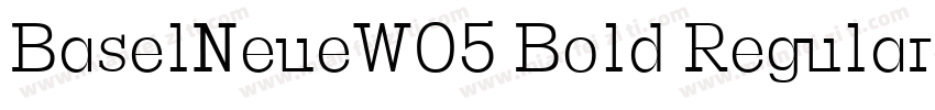 BaselNeueW05 Bold Regular字体转换
